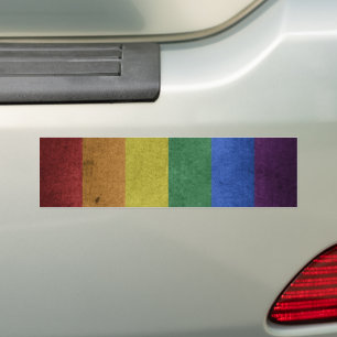 Gay Pride Rainbow Flag Bumper Sticker