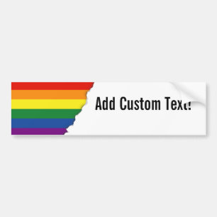 Gay pride Rainbow Flag Bumper Sticker