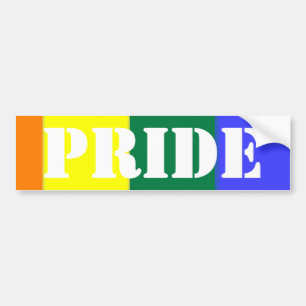 Gay Pride Rainbow Flag Bumper Sticker