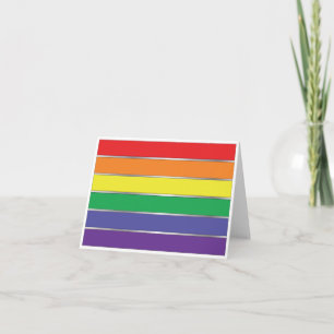 Gay Pride Rainbow Flag Colours Card