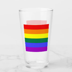 Gay Pride Rainbow Flag Glass