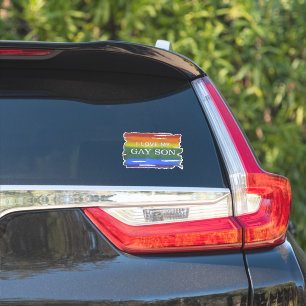 Gay Pride Rainbow Flag I Love My Gay Son LGBTQ