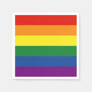 Gay pride Rainbow Flag Napkin
