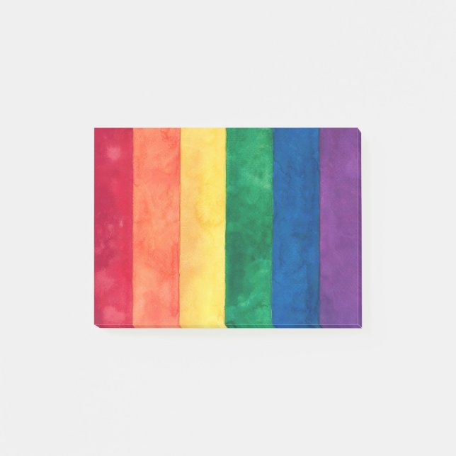 Gay Pride Rainbow Flag Post-it Notes (Front)