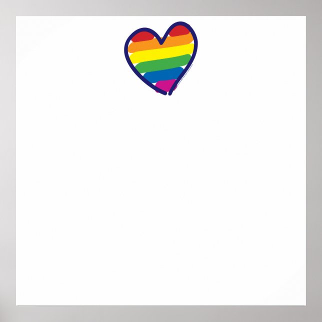 Gay Pride Rainbow Flag Poster (Front)