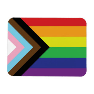 Gay Pride Rainbow Flag Progressive LGBTQIA+ Magnet