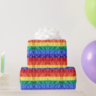 Gay pride Rainbow flag rainbow stripes LGBT LGBTQ+ Wrapping Paper