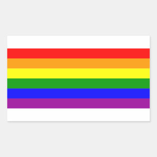 Gay Pride Rainbow Flag Rectangular Sticker