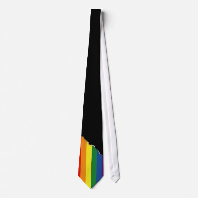 Gay pride Rainbow Flag Tie (Front)