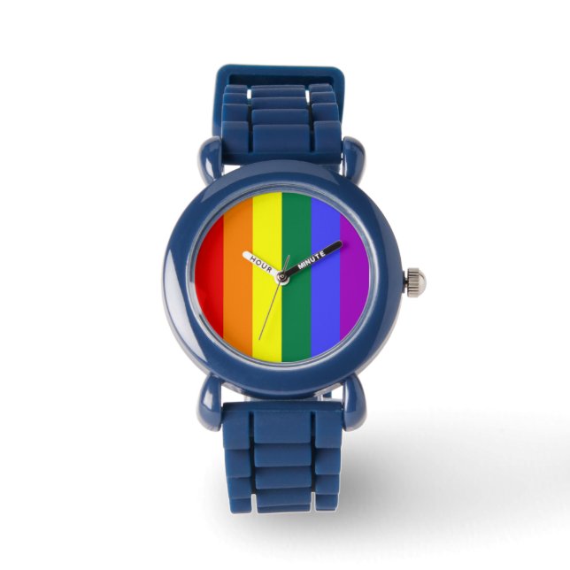 Gay Pride Rainbow Flag Watch (Front)