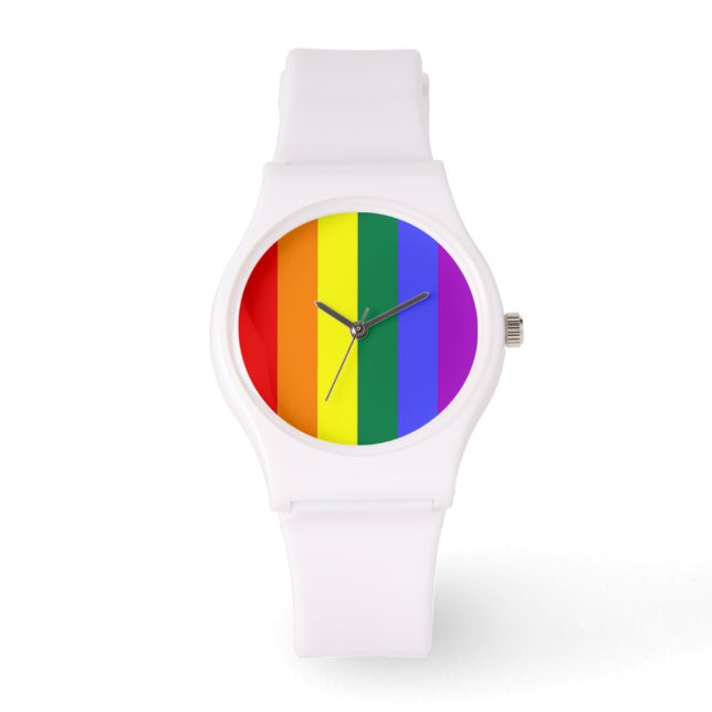 Gay Pride Rainbow Flag Watch (Front)