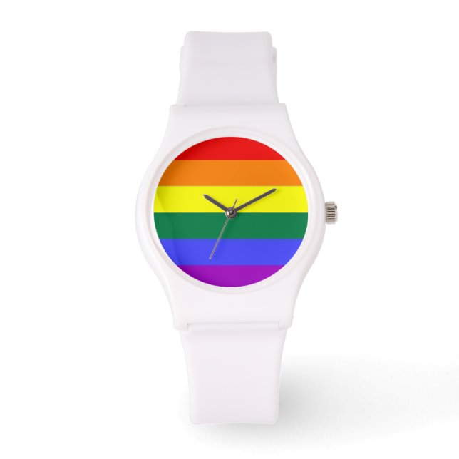 Gay Pride Rainbow Flag Watch (Front)