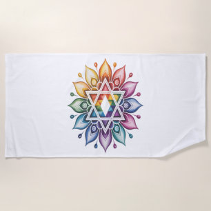 Gay Pride Rainbow LGBT Beach Towel