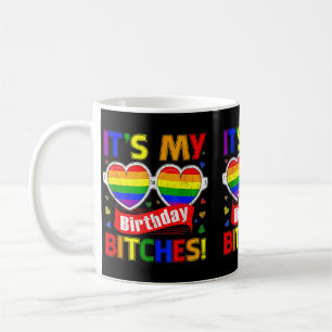 Gay Pride Rainbow Lgbt Birthday Es Cute Gles Coffee Mug