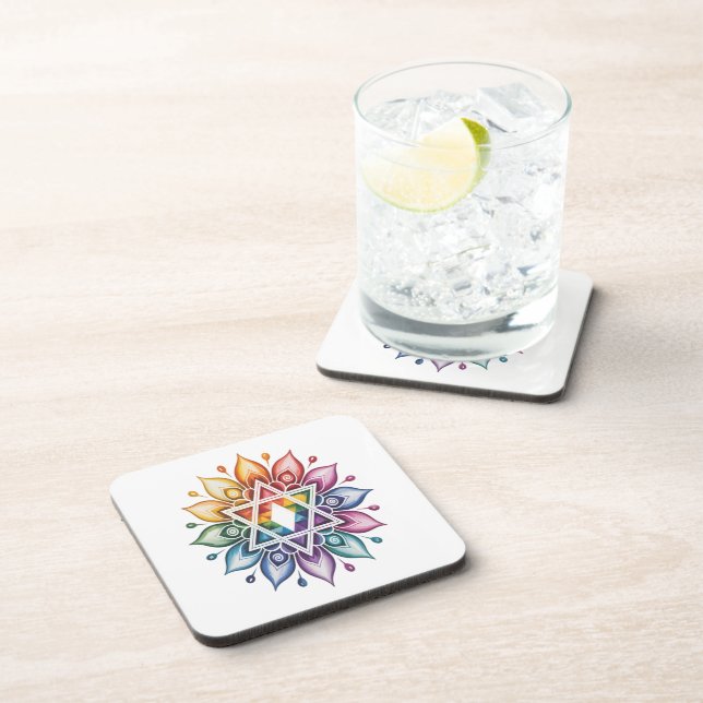 Gay Pride Rainbow LGBT Coaster (Right Side)
