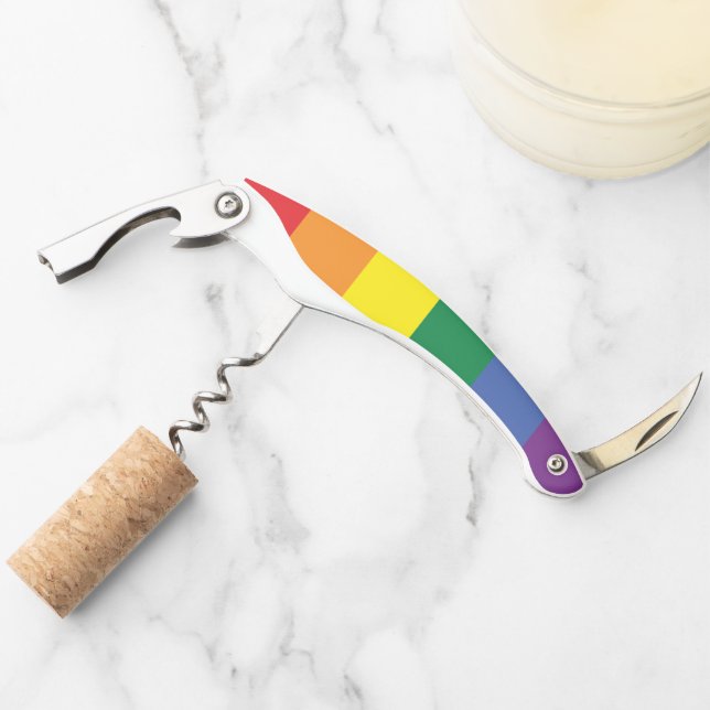 Gay Pride Rainbow LGBT Corkscrew (Front)
