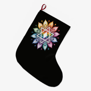 Gay Pride Rainbow LGBT Large Christmas Stocking