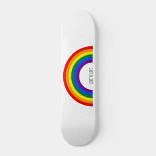 Gay Pride Rainbow. Love is Love  Skateboard