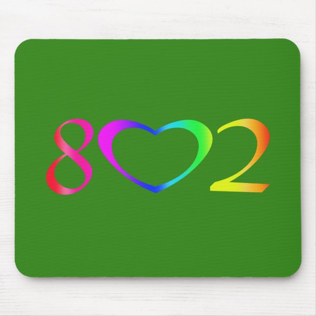 Gay Pride Rainbow Mouse Mat (Front)