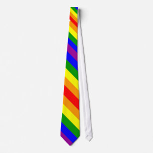 Gay Pride Rainbow Neck Tie