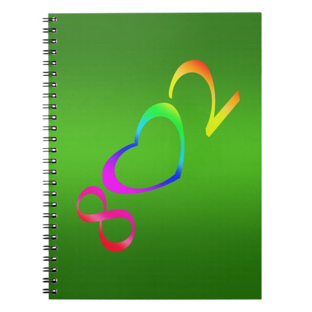 Gay Pride Rainbow Notebook (Front)