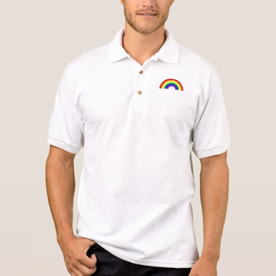 Gay Pride Rainbow Polo