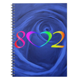 Gay Pride Rainbow Spiral Photo Notebook