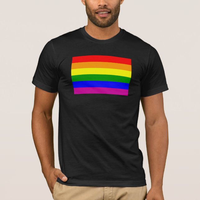 Gay Pride Rainbow T-Shirt (Front)