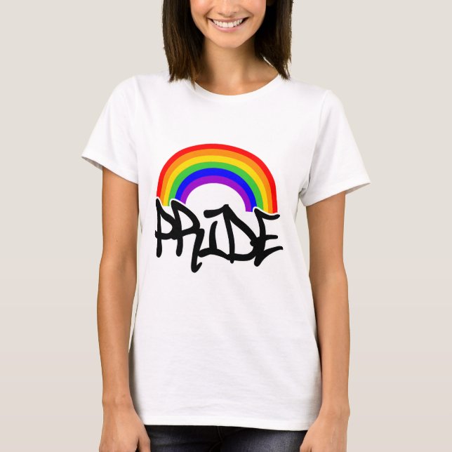 Gay Pride Rainbow T-Shirt (Front)
