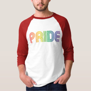Gay Pride Rainbow Text T-Shirt
