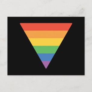 Gay Pride Rainbow Triangle Postcard