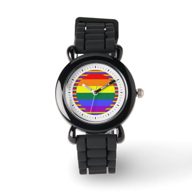 Gay Pride Rainbow Watch (Front)