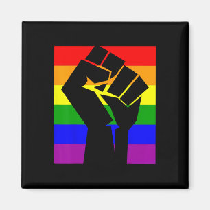Gay Pride Resist Fist Rainbow Flag Lgbtq Shirt 1 Magnet