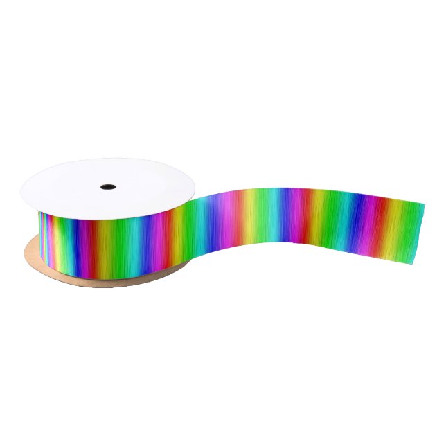 Gay Pride Ribbon Satin Ribbon (Spool)