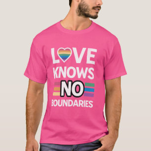 Gay pride sashay Glam Love knows no bounds yaas qu T-Shirt