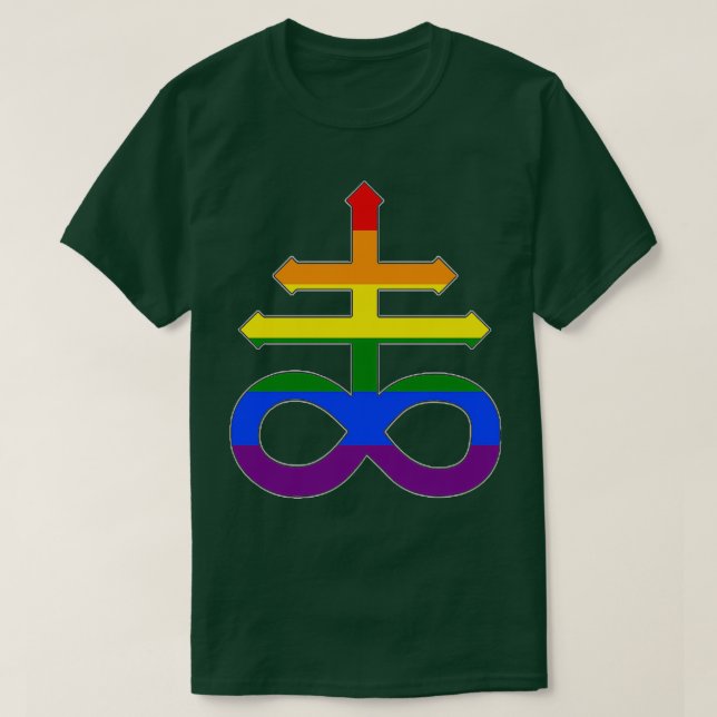 Gay Pride Satanist T-Shirt (Design Front)