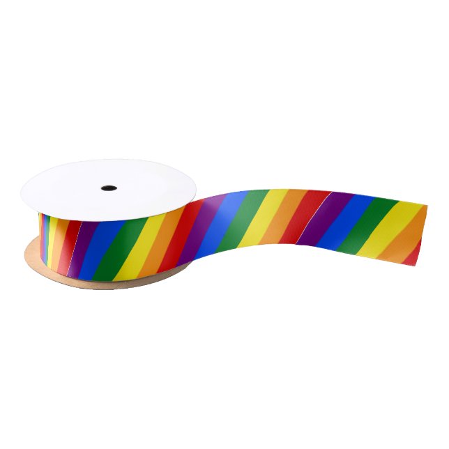 Gay Pride Satin Ribbon (Spool)