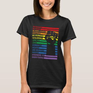 Gay Pride Science Is Real Love Is Love T-Shirt