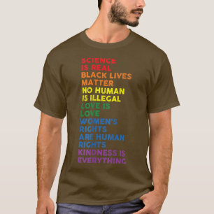 Gay Pride Science Is Real Pride Month Love Is Love T-Shirt