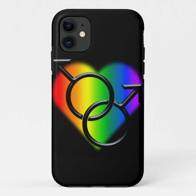 Gay Pride Smartphone Case Men's Same-Sex Love Case (Back)