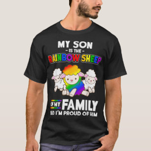 Gay Pride Son Mum Dad LGBTQ Month My Son Is Rainbo T-Shirt