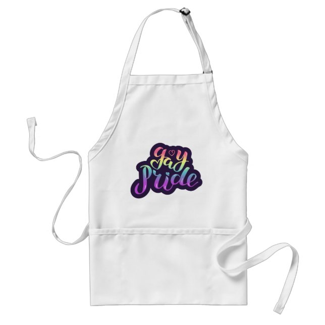 Gay Pride Standard Apron (Front)