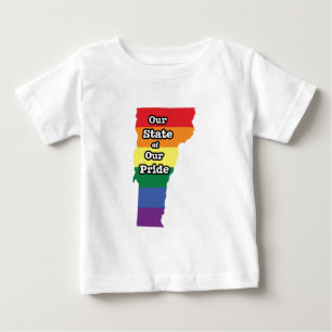 Gay Pride State Vermont Baby T-Shirt