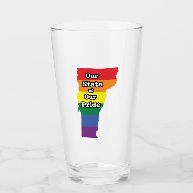 Gay Pride State | Vermont Glass (Front)