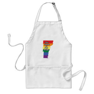 Gay Pride State   Vermont Standard Apron