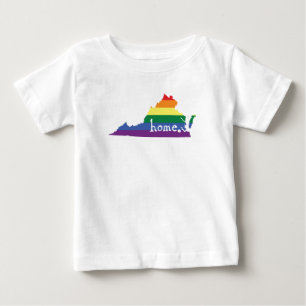 Gay Pride State   Virginia Baby T-Shirt