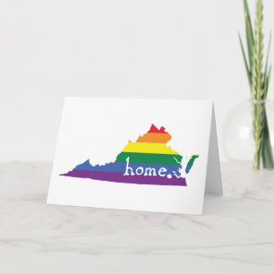 Gay Pride State   Virginia Card