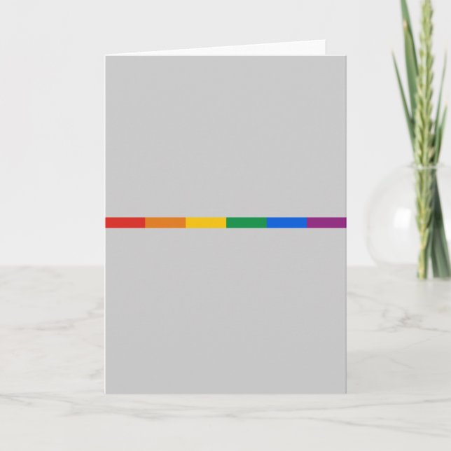 Gay Pride Stripe Card (Front)