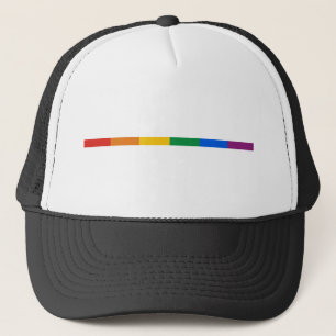 Gay Pride Stripe Trucker Hat