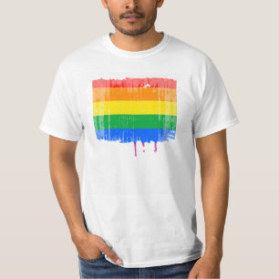 GAY PRIDE STRIPES DISTRESSED DESIGN T-Shirt